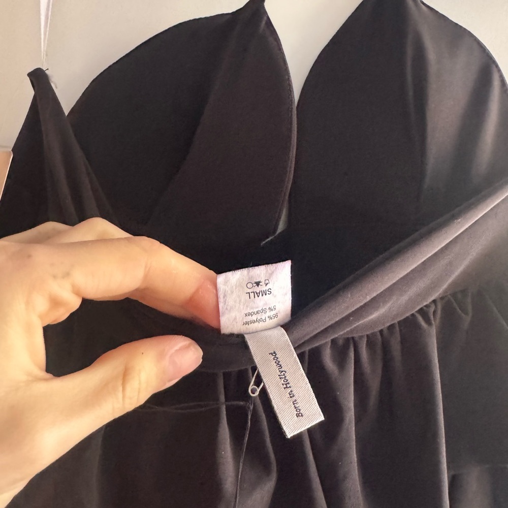 Foreplay Black Layered Ruffle Mini Dress - Picture 3 of 3